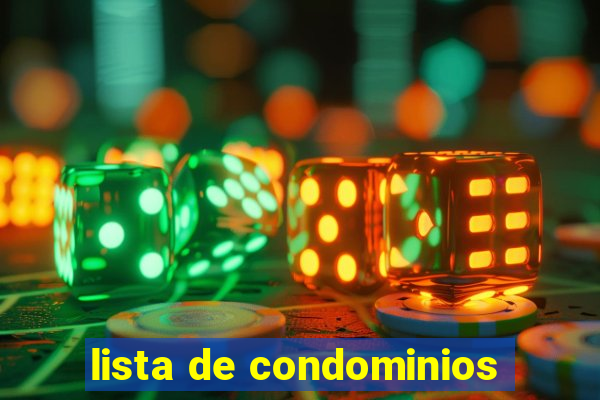 lista de condominios